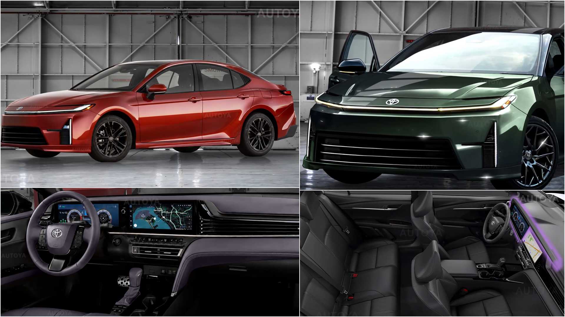 Рестайлинговый седан Toyota Camry на первых концепт-артах