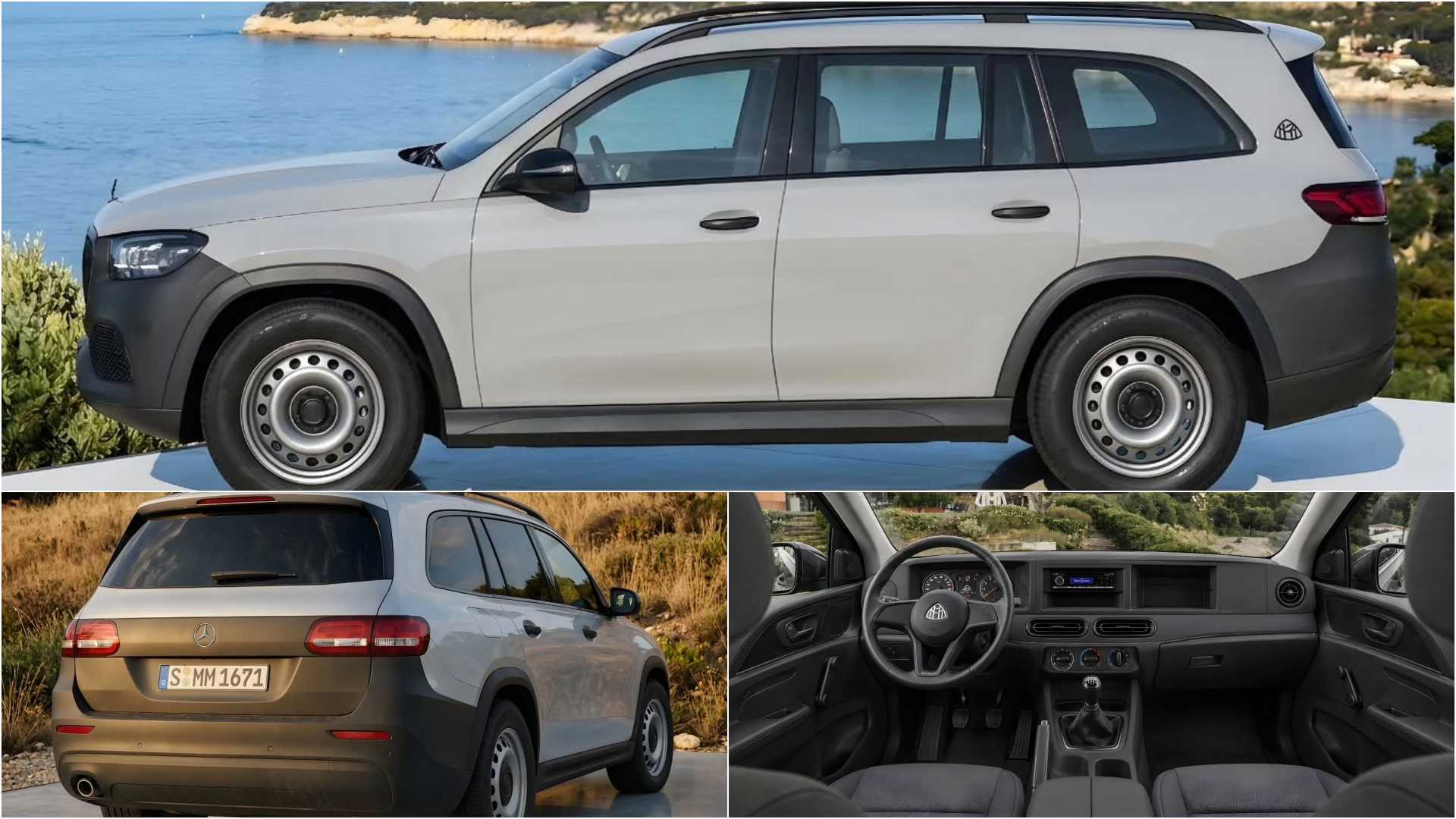Новый Mercedes-Maybach GLS показали на рендерах с пластиковыми бамперами, спартанским интерьером и мотором Renault 2 Новый Mercedes-Maybach GLS показали на рендерах с пластиковыми бамперами, спартанским интерьером и мотором Renault
