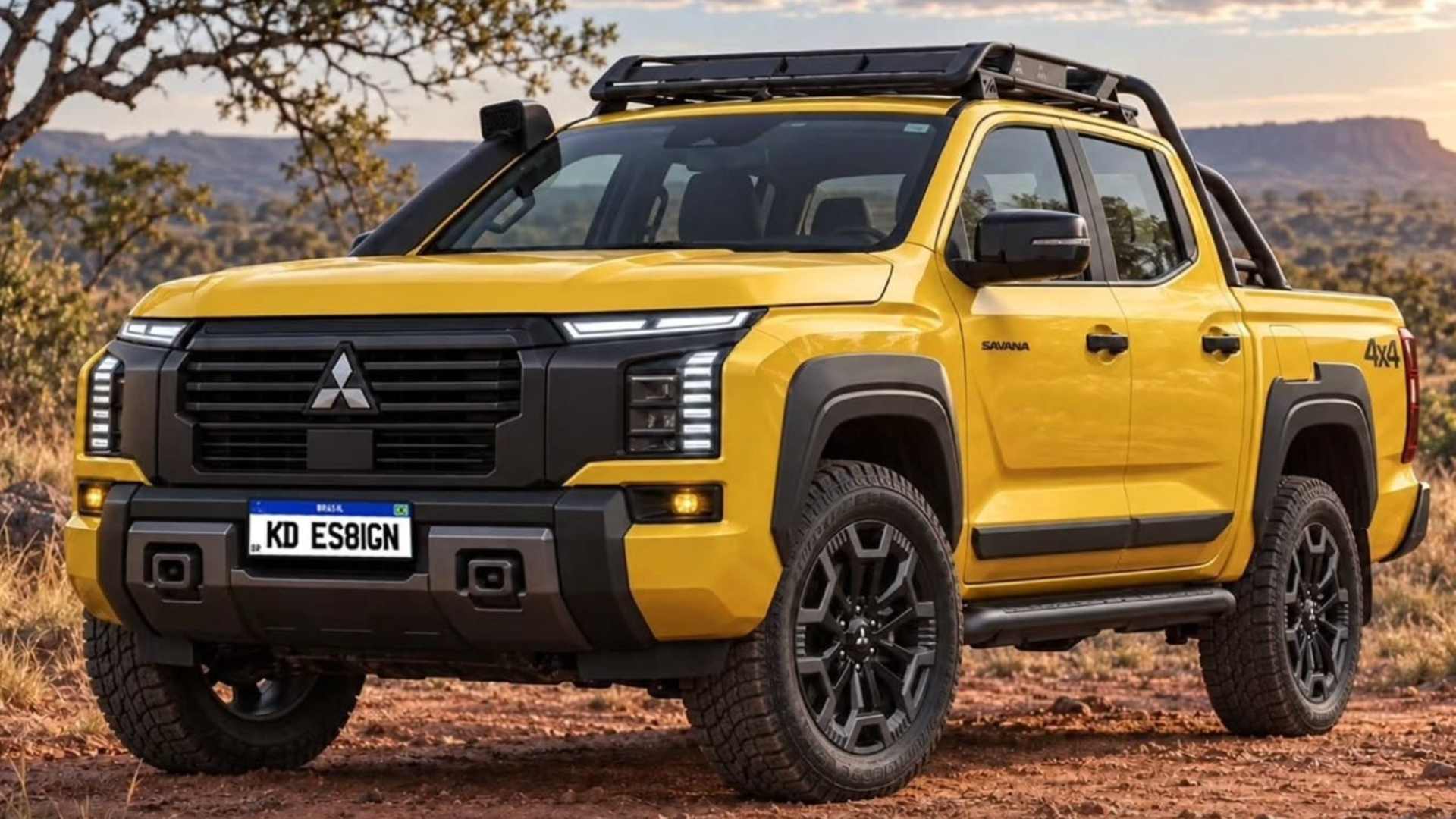 Новый Mitsubishi L200 с дизайном Pajero показали на первых рендерах 1 Новый Mitsubishi L200 с дизайном Pajero показали на первых рендерах