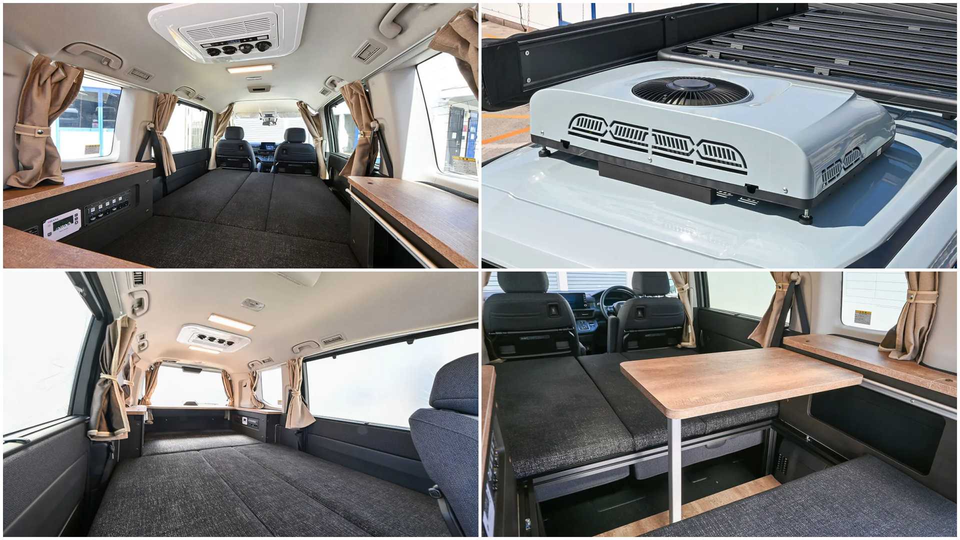Honda Step Wagon превратили в автодом для поездок с ночевками для двоих на каждый день