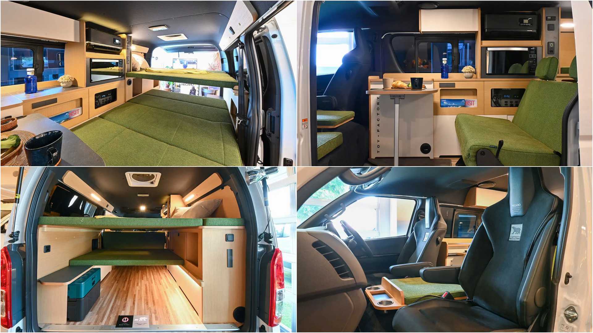 Toyota Hiace превратили в микро-квартиру на колесах с кухней, гостиной, спальней и туалетом