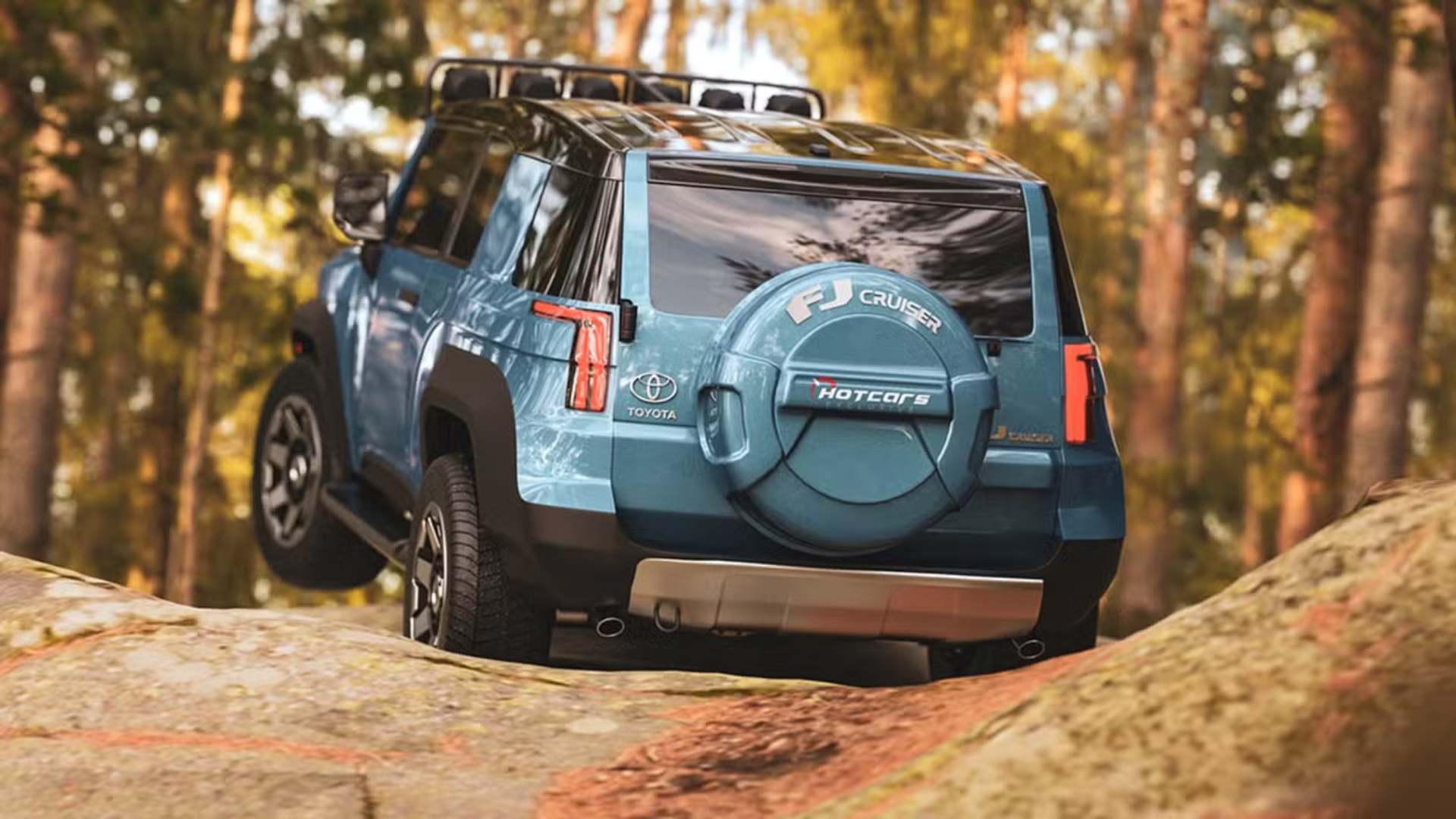 Новый Toyota FJ Cruiser показали на концепт-артах с современным дизайном 3 Новый Toyota FJ Cruiser показали на концепт-артах с современным дизайном