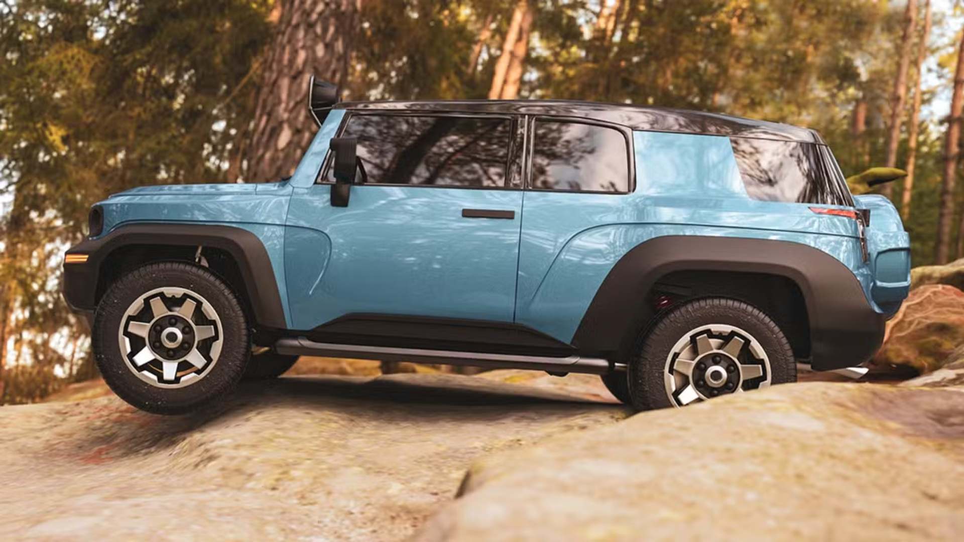 Новый Toyota FJ Cruiser показали на концепт-артах с современным дизайном 4 Новый Toyota FJ Cruiser показали на концепт-артах с современным дизайном