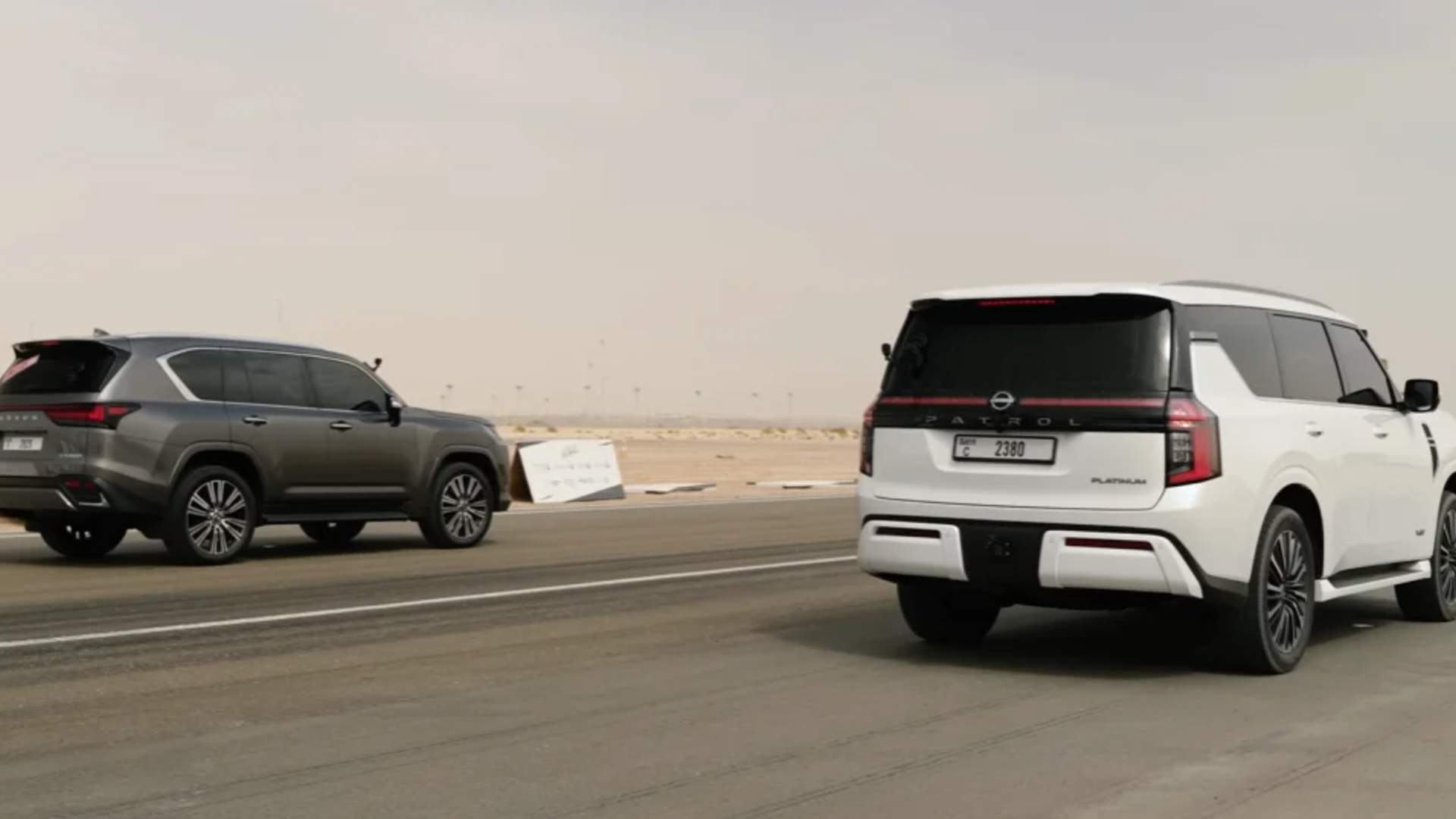 Nissan Patrol против Lexus LX600: кто быстрее?