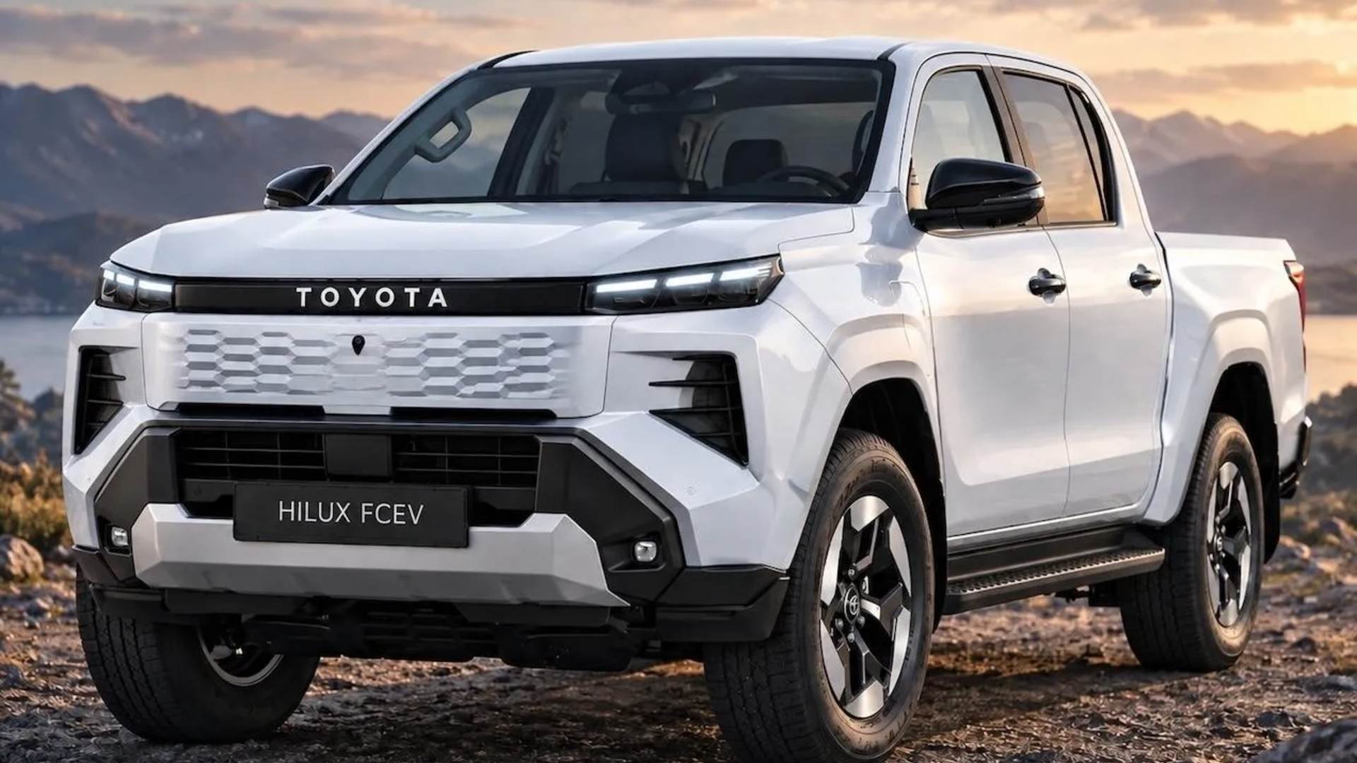 Водородный Toyota Hilux нового поколения показан первых фоторендерах