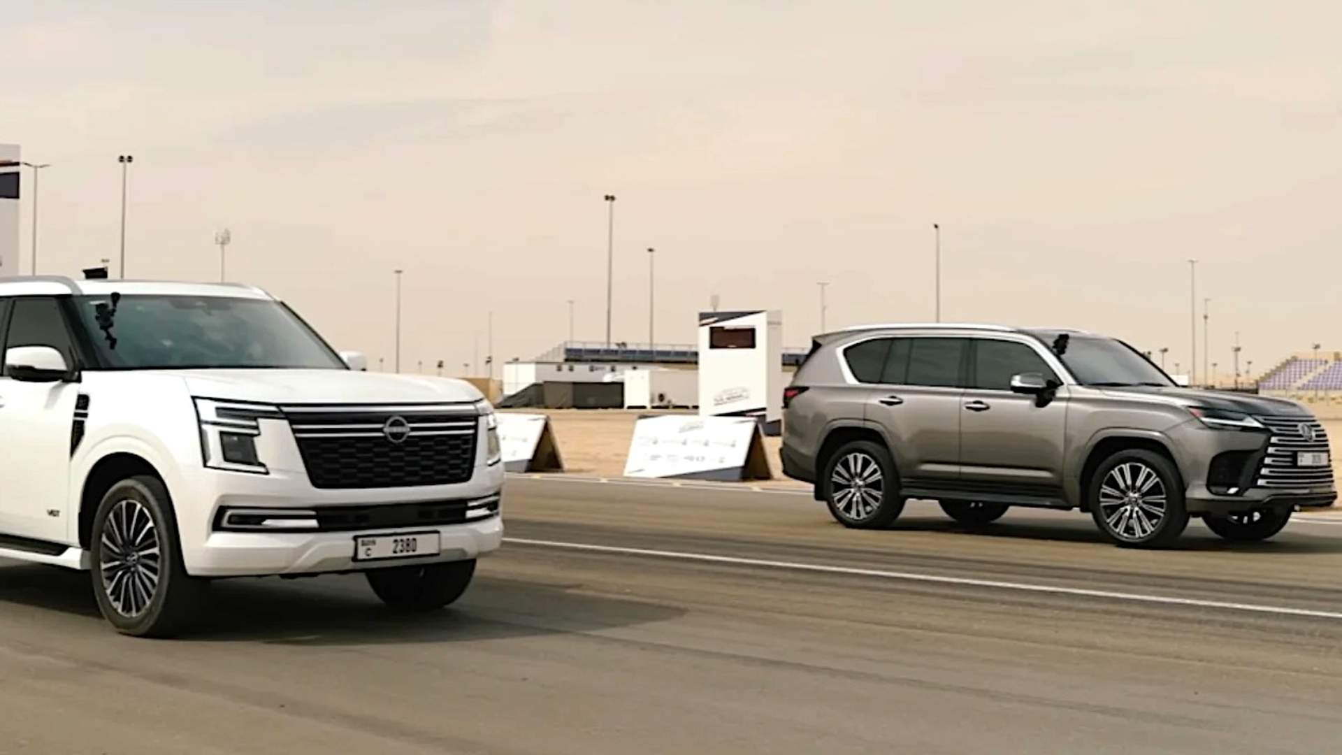 Nissan Patrol против Lexus LX600: кто быстрее?