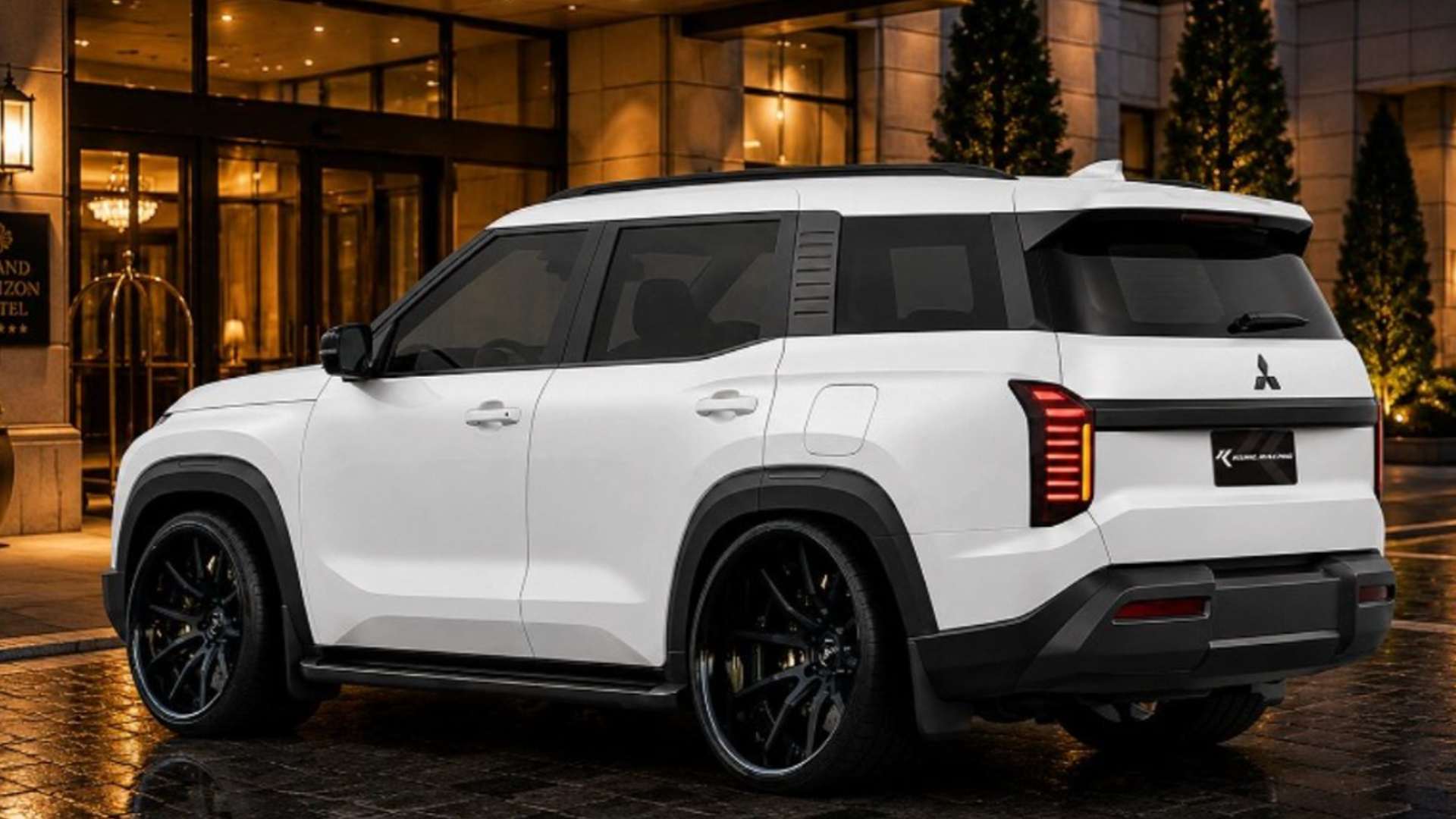 Тюнеры из Японии показали стэнс-версию нового Mitsubishi Pajero 