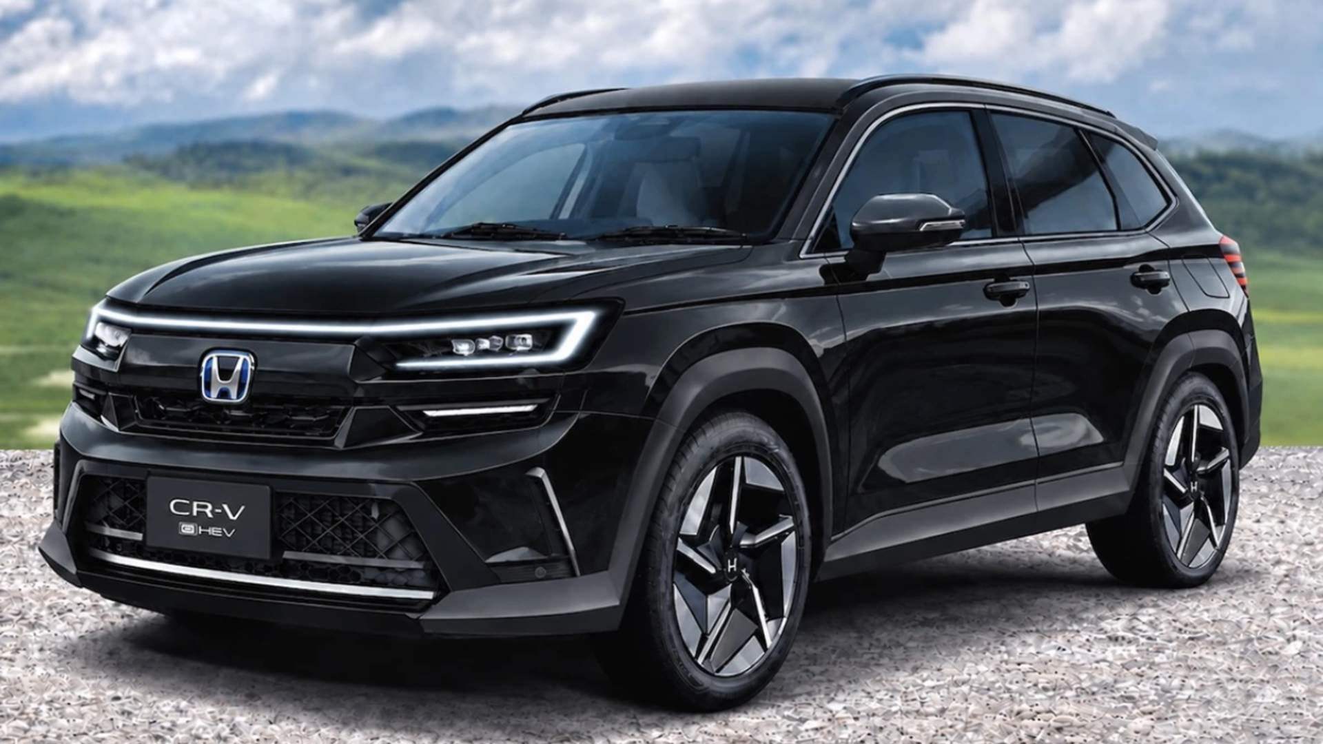 Honda CR-V нового поколения показали на независимых изображениях с кардинально измененным дизайном