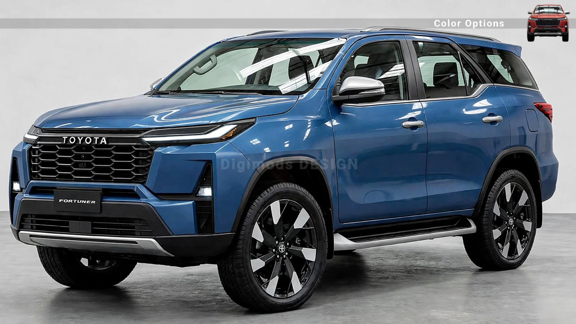 Новый Toyota Fortuner может получить брутальный вид и сохранить дизельный мотор 1 Новый Toyota Fortuner может получить брутальный вид и сохранить дизельный мотор